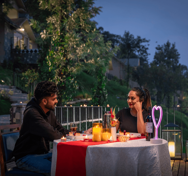Romantic Rendezvous package stay at Riverside Grove Villa, Blanket Riverside Resort, Munnar