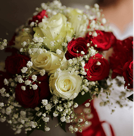 Handpicked bouquet of fresh flowers